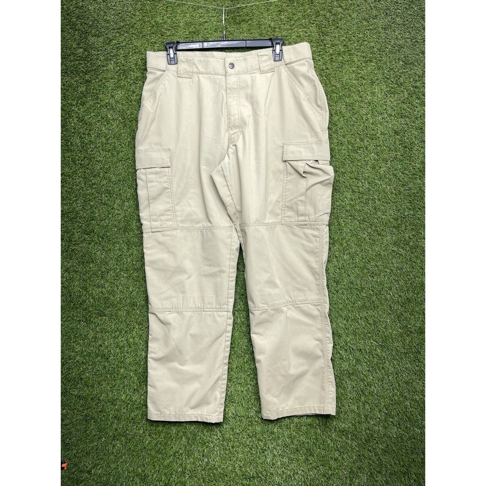 5.11 Tactical Pants Mens XL 38x30 Tan Brown Cargo Ripstop Workwear Taclite Pro